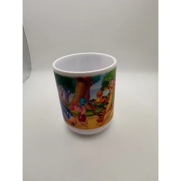 Vtg Disney Winnie the Pooh Melamine Cup Zak Designs Hundred Acre Band Plastic - Picture 2 of 6